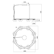 Lustra moderna Sinclair aurie dimmabila TRIAC LED 49.6W/5575lm/3000K, 01-3249 Redo