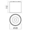 Spot LED aluminiu turnat 36° 20W/4000K/2650lm XPilar PLR03NW SWH/SBK Arelux
