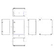 Cutie metalica 500x400x260 mm, cu contrapanou, incuietoare standard, WSA5040260 Schrack