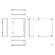 Cutie metalica 500x400x150 mm, cu contrapanou, incuietoare standard, WSA5040150 Schrack