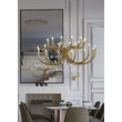 Candelabru modern Luxor auriu dimmabil TRIAC LED 108W/11454lm/3000K, 01-3236 Redo