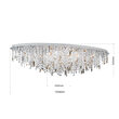 Plafoniera cristal moderna crom Crystalriver 21xG9/33W, DLU 2517/120x45 CHROM Orion