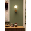Aplica moderna Confusio aurie abajur sticla opal E14/28W, 01-3252 Redo