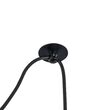 Lustra moderna Broni neagra abajur gri Ø16cm, Maytoni