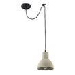 Lustra moderna Broni neagra abajur gri Ø16cm, Maytoni