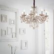 Candelabru clasic stil venetian cu cristale 8xE14/40W, Rose SP8 166889 Ideal Lux