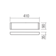 Aplica LED moderna alba 14W/1350lm/3000K L40, Pepas 01-3202 Smarter