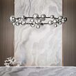 Candelabru modern negru abajururi sticla fumurie 30xG9/15W, Perlage SP30 296753 Ideal Lux