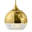Lustra moderna Fermi aurie abajur transparent L62cm, Maytoni