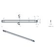 Tresa de impamantare, lungime 260 mm, WSTCUF260 Schrack