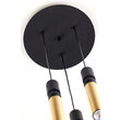 Lustra moderna neagra-aurie detalii sferice negre 3xGU10/60W Alas 2016 Jupiter