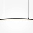 Lustra LED moderna Curve neagra abajur alb L98cm 15W, Maytoni