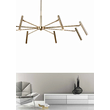 Candelabru modern auriu, stil industrial, 9xG9/20W, Livo 8394, Amplex
