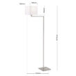 Lampadar Carlton modern E27/40W, brat mobil, STL 12-1187/1 SATIN Orion