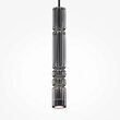 Lustra LED moderna Ordo neagra abajur fumuriu Ø8cm 8W, Maytoni