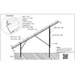 Sistem complet de montaj la sol, inclinare 25 grade, pentru 12 panouri fotovoltaice 375W, Baks W-H6G2-25