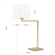 Veioza Carlton moderna E27/40W brat mobil, LA 4-1209/1 MS-MATT Orion