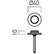 Spot LED etans incastrat XDECK 2W 3000 K IP67 120° WW Arelux DK01WW