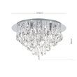 Plafoniera cristal moderna Celeste 6xG9/40W, DLU 2516/45 CHROM Orion