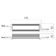 Alimentator tensiune continua 12V circuite LED IP67 DRIVER TC 12V 60W IP67 Arelux AT12.60IP67
