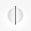 Aplica LED moderna Mira neagra abajur alb L34cm 14W, Maytoni