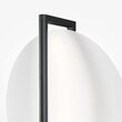 Aplica LED moderna Mira neagra abajur alb L34cm 14W, Maytoni