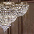 Plafoniera cristal transparent clasica Palace aurie Ø100cm, Maytoni