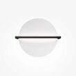 Aplica LED moderna Mira neagra abajur alb L34cm 14W, Maytoni