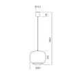 Lustră LED modernă maro 21W Dubbo 01-4796 Redo