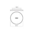 Plafonieră LED modernă dimabilă albă 47W/3000K Button 01-4291 Redo