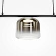 Lustra LED moderna Spirito neagra abajur fumuriu L18cm 14W, Maytoni