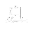 Lustră LED modernă aurie 48W/3000K Dune 01-4301 Redo