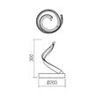 Lampadar LED modern alb 24W 2700/3000/4000K Torsion 01-4366 Redo