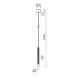 Lustră LED modernă bronz antichizat 8.5W/3000K Drill 01-4451 Redo