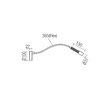 Aplică LED modernă neagra 8W 2700/3000K Drill 01-4446 Redo