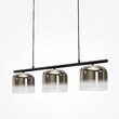 Lustra LED moderna Spirito neagra abajur fumuriu L18cm 14W, Maytoni