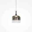 Lustra LED moderna Spirito neagra abajur fumuriu Ø26cm 12W, Maytoni