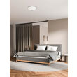 Plafoniera moderna LED alb mat ornament cromat, OPTIC 05-924 Smarter