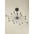 Lustra moderna Rayen neagra LED 80W/6323lm/3000K, 01-3451 Redo