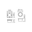 Spot incastrat pardoseala/perete IP67 aluminiu turnat, Lokki 9237 Smarter