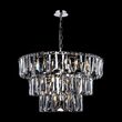 Lustra cristal transparent moderna Puntes cromata Ø77cm, Maytoni
