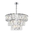 Lustra cristal transparent moderna Puntes cromata Ø77cm, Maytoni