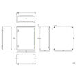 Cutie metalica 600x500x260 mm, cu contrapanou, incuietoare standard, WSA6050260 Schrack