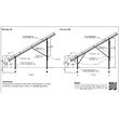Sistem complet de montaj la sol, inclinare 25 grade (optional 30 grade), pentru 8 panouri fotovoltaice 375W, Baks W-H4G2-25