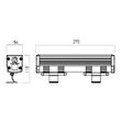 Proiector LED arhitectural liniar IP65 XFLOW S 6W 4000K 270 mm 30° S Arelux FO04NW30