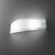 Aplica moderna alba abajur sticla gravata 2xE27/60W, Ali AP2 026558 Ideal Lux