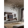 Lustra moderna Stellar neagra structura metalica 18xE14/25W, 01-2936 Redo