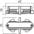 Conector liniar Minitrack MT1004 BK Arelux
