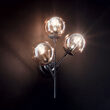 Aplica cu look industrial abajururi sticla 3xE27/42W, KEPLER AP3 187006 Ideal Lux