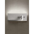 Aplica stanga Brook alba suport telefon si USB LED 8W/1000lm/3000K, 01-2983 Redo